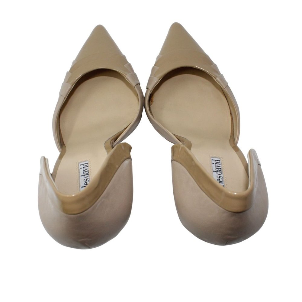 Charles David Galactic Tan Leather Combo Stiletto Heels Pointed Toe CD-350-6 - Picture 5 of 12